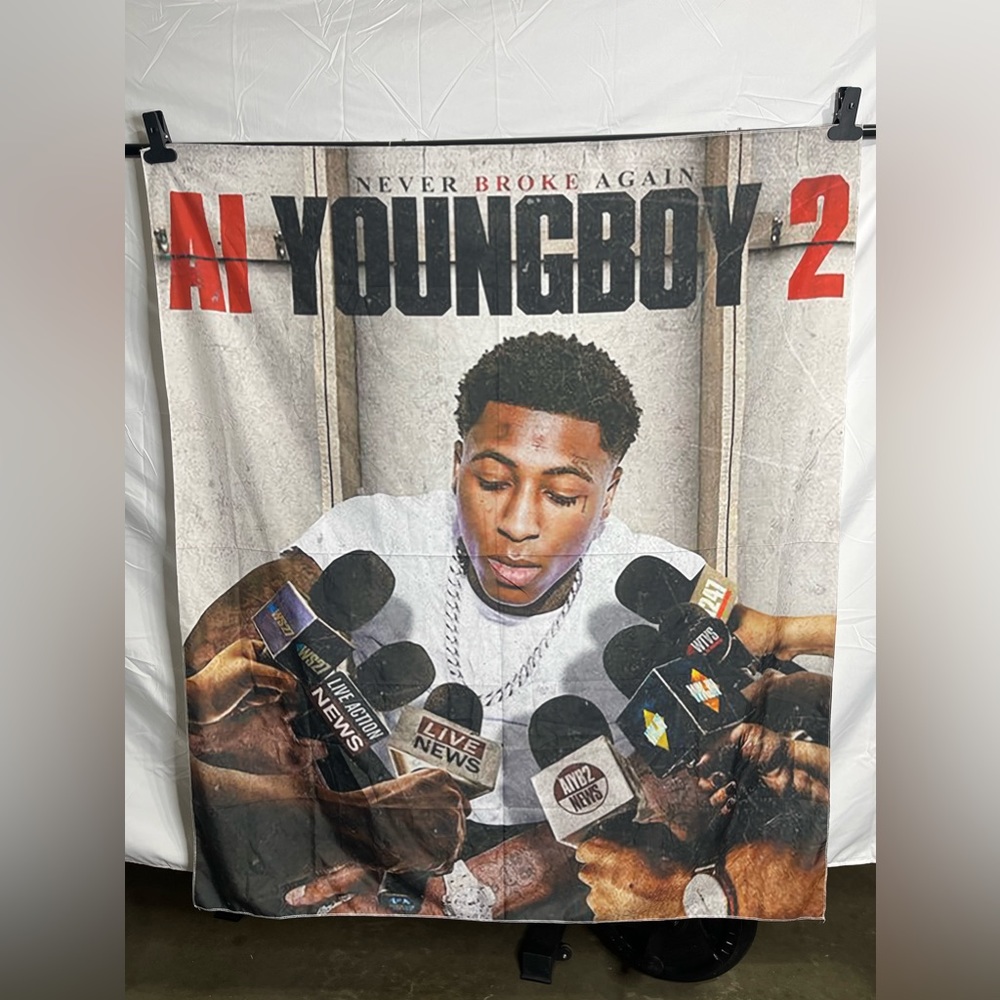 AI Youngboy 2 Album Cover Tapestry 4 1/2’x 5’ ft